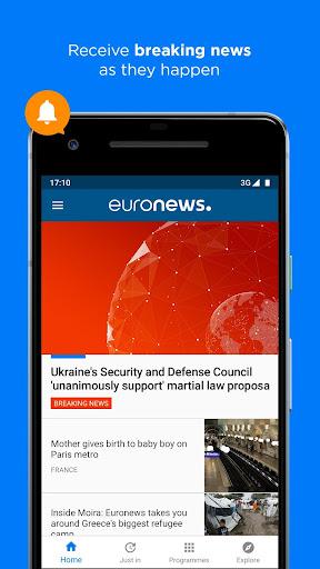 Euronews: World news & live TV - عکس برنامه موبایلی اندروید