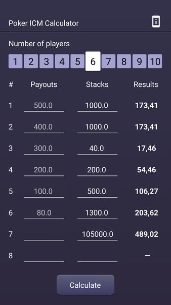 ICM Calculator - عکس بازی موبایلی اندروید