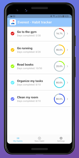 Everest - Habit Tracker - Image screenshot of android app