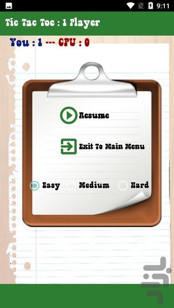 Tic Tac Toe - Gameplay image of android game