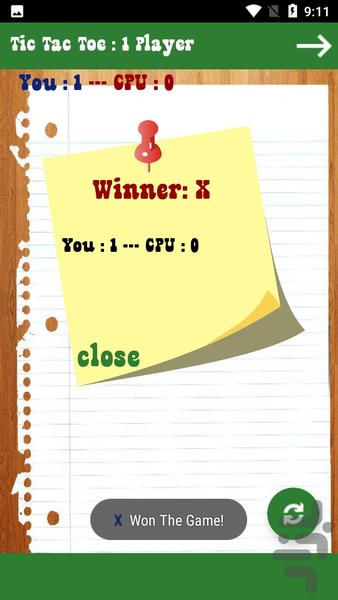 Tic Tac Toe - Gameplay image of android game