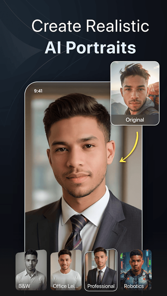 PortraitMe - AI Headshot Pro - عکس برنامه موبایلی اندروید