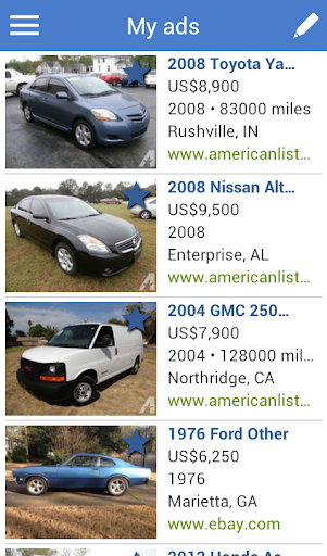 Search for used cars to buy - عکس برنامه موبایلی اندروید