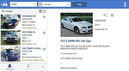 Search for used cars to buy - عکس برنامه موبایلی اندروید