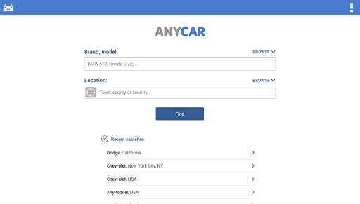 Search for used cars to buy - عکس برنامه موبایلی اندروید