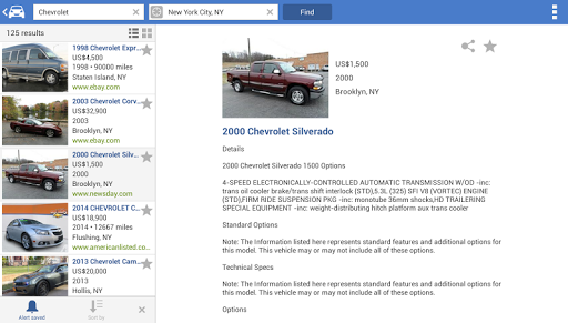 Search for used cars to buy - عکس برنامه موبایلی اندروید