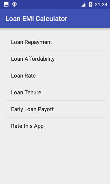 Loan EMI Calculator - Image screenshot of android app