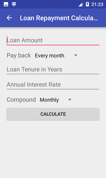 Loan EMI Calculator - Image screenshot of android app
