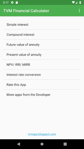 TVM Financial Calculator - Image screenshot of android app