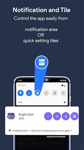 Night Owl - Screen Dimmer & Night Mode - عکس برنامه موبایلی اندروید