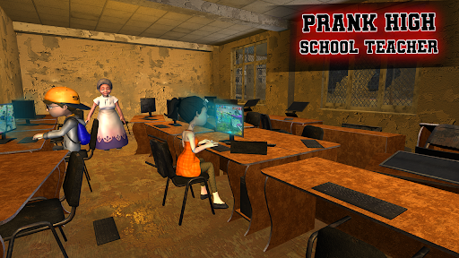 Download Crazy High School Scary Teacher : Evil Teacher 3D android on PC