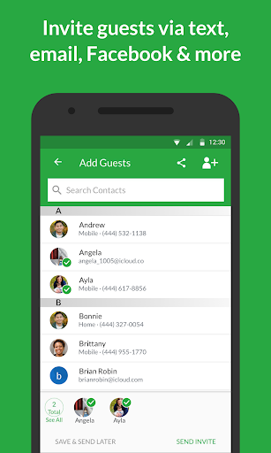 Evite: Email & SMS Invitations - عکس برنامه موبایلی اندروید
