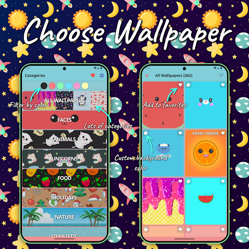 Cute Wallpapers - Kawaii - عکس برنامه موبایلی اندروید