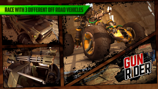 Gun Rider - Racing Shooter - عکس بازی موبایلی اندروید