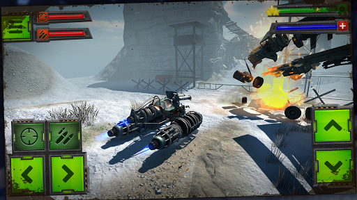 Gun Rider - Racing Shooter - Gameplay image of android game