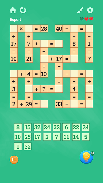 Math Club: Number Puzzle Games - Gameplay image of android game