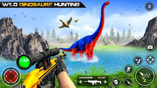 Dinosaur Hunting Gun Games - Gameplay image of android game