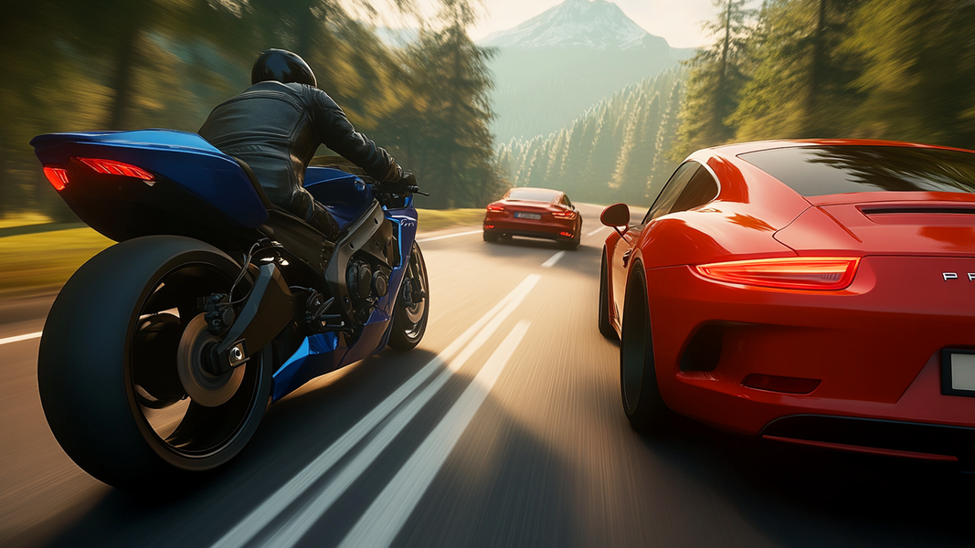 Real Motorcycle Challenge - Gameplay image of android game