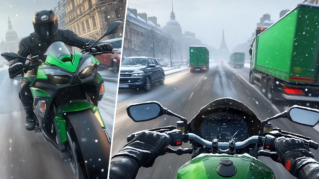 Real Motorcycle Challenge - Gameplay image of android game