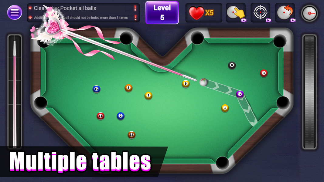 Super Billiards Real 8 Ball - Gameplay image of android game