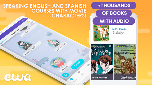 EWA - آموزش زبان انگلیسی و اسپانیایی - Image screenshot of android app