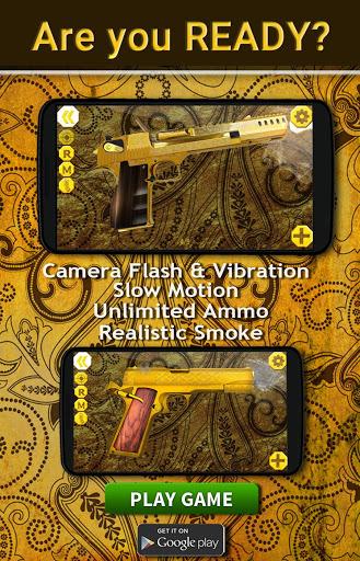 Golden Guns Weapon Simulator - Gameplay image of android game