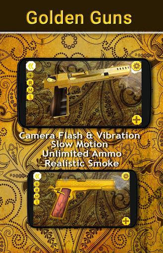 Golden Guns Weapon Simulator - Gameplay image of android game