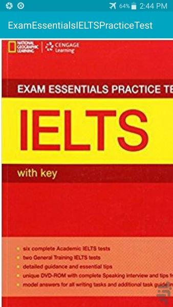 آزمون تمرینی ضروری آیلتس IELTS - Image screenshot of android app