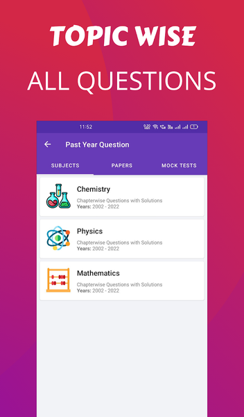 JEE Mains PYQ Questions - Image screenshot of android app