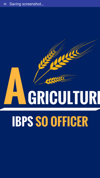 IBPS SO - AGRICULTURE OFFICER - Image screenshot of android app