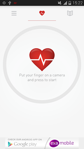 Cardiograph Heart Rate Monitor - Image screenshot of android app