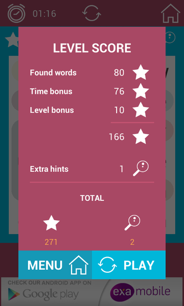Word Search Monster - عکس بازی موبایلی اندروید