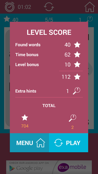 Word Search Monster - عکس بازی موبایلی اندروید