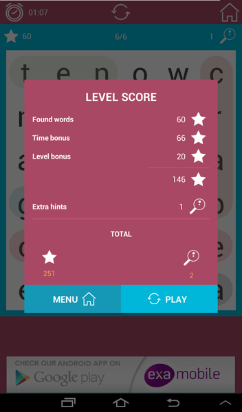 Word Search Monster - عکس بازی موبایلی اندروید