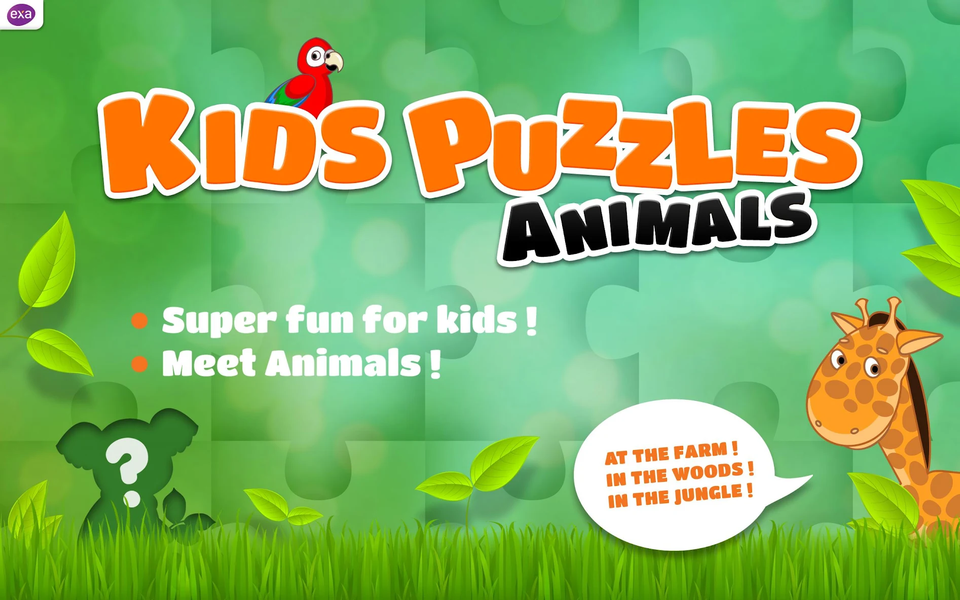 Kids Puzzle Games Animals - عکس بازی موبایلی اندروید