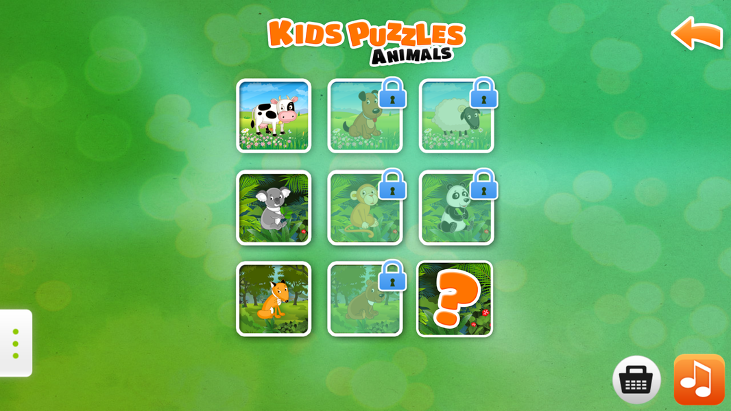 Kids Puzzle Games Animals - عکس بازی موبایلی اندروید