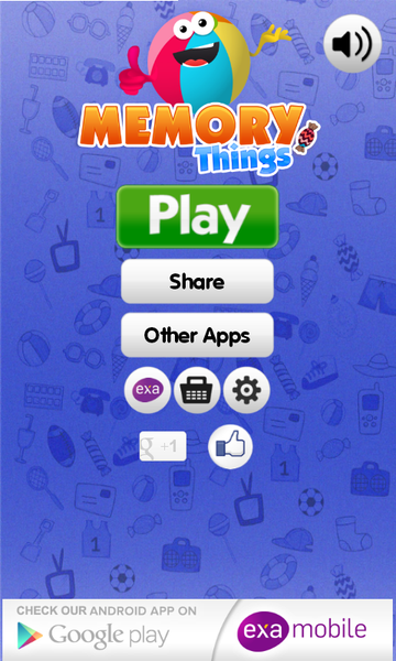 Memo Games Things - Image screenshot of android app