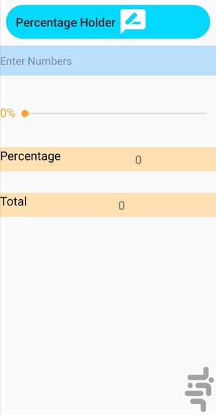 Percentage Holder - Image screenshot of android app