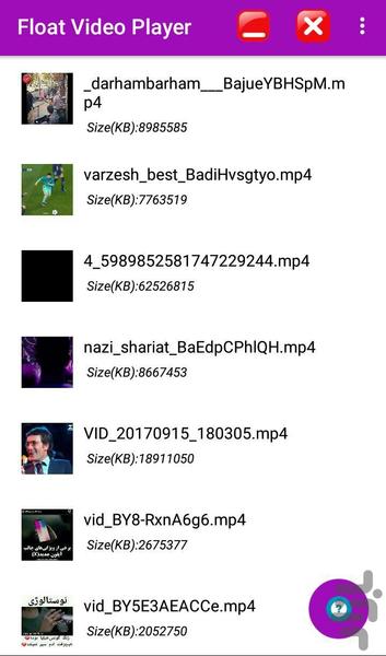 Float Video Player hexaApp - Image screenshot of android app