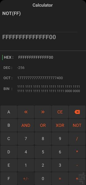 ProgrammerCalculator - Image screenshot of android app