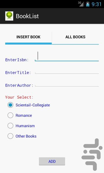 BookList - Image screenshot of android app