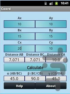 مختصات - عکس برنامه موبایلی اندروید