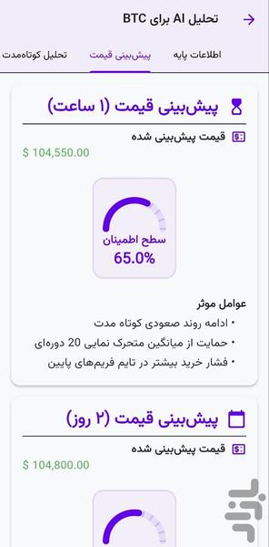 سیگنال ارز دیجیتال | کریپتو ایجنت - Image screenshot of android app
