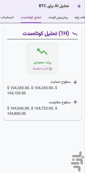 سیگنال ارز دیجیتال | کریپتو ایجنت - Image screenshot of android app