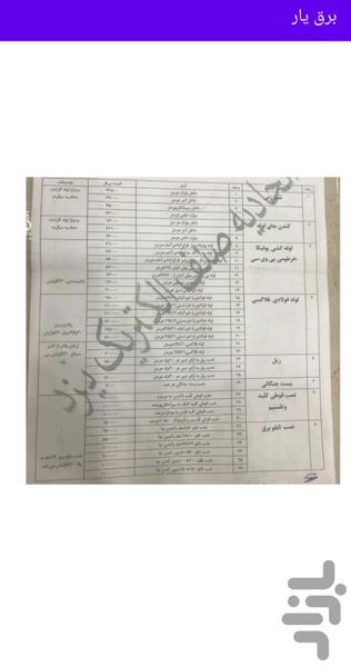 برق یار - عکس برنامه موبایلی اندروید
