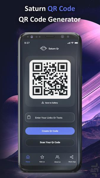 Saturn QR Code - Image screenshot of android app