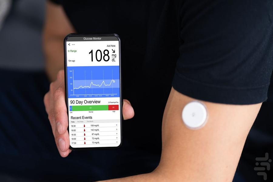 Blood sugar test and measurement dev - Image screenshot of android app