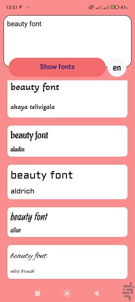 Beauty Font | Instagram Story - Image screenshot of android app