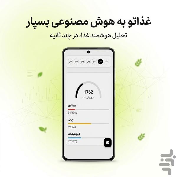 هوش مصنوعی لذیذ -سلامتی،تناسب اندام - عکس برنامه موبایلی اندروید