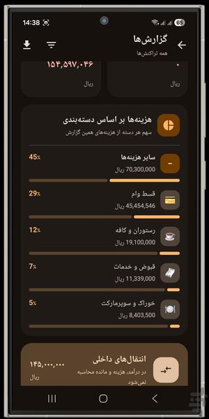 مالی یار : مدیریت مالی هوشمند - عکس برنامه موبایلی اندروید